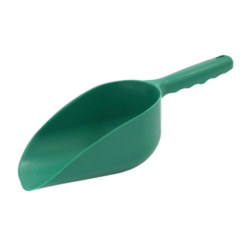 All-Purpose Plastic Garden Soil Scoop Shovel, Lightweight Portable Digging Tool, Durable Green PP with Hanging Hole
