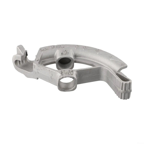 Fabuletta Aluminum Emt Conduit Bender Tool 1/2 Inch Manual Pipe Bending Head showing angle markings for accurate bends.