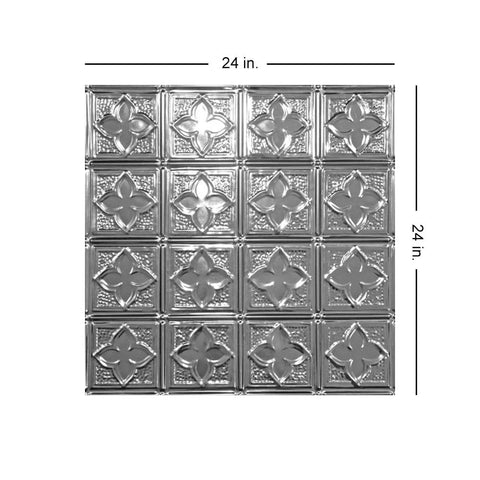 Tin Plated Steel Wall And Ceiling Panels DIY Nail Up Kit 2 Ft By 2 Ft Unfinished 12 Pack Ready For Oil Based Paint Silver Brushed Look