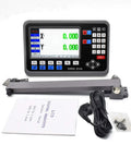 2 Axis Digital Readout DRO Display For Milling Machines And Lathes With 100 To 1000mm Linear Scale, 5um Resolution, LCD Readout