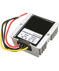 Heavy Duty DC DC Step Down Converter Buck Module transforms 36V or 48V input to 13.8V output, compact size with wiring.