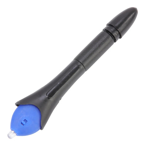 5 Second Quick Cure UV Resin Glue Pen With Light For Plastic Glass Metal Wood Repairs, black and blue adhesive pen