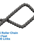 Heavy Duty Number 25 Roller Chain Kit 10 Feet With 480 Links Includes 10 Master Links And Chain Breaker Tool