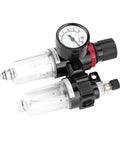 Pro Grade Air Compressor FRL Unit With Drain Valve G1/4 Thread Oil Water Separator aluminum and plastic design