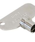 E3 5-15 Series Vise Action Nickel Plated Steel Tubular Key for Large Compression Latch Used in Industrial Cabinets and Equipment