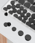 125Pcs Black Silicone Rubber Plugs Set For Round Holes Various Sizes Ideal For Car Wiring And Furniture Replacement