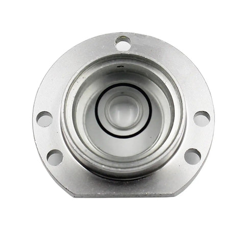 Close-up of Metal Spirit Bubble Level Digital Level Repair Part Bullseye Bead(Black) showing lens and metal casing.