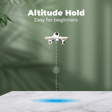 Cetus FPV Kit RTF Brushed Racing Drone Bundle demonstrating altitude hold feature for beginners with easy controls.