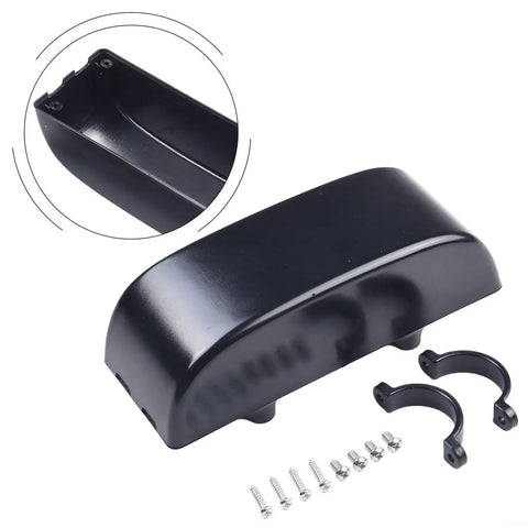 Heavy Duty Black E Bike Controller Box Case Plastic Shell 165mm With Complete Mounting Kit To Shield Electronics From Water Dust And Shock For Superior Long Lasting Performance Anywhere You Ride, black plastic shell with screws