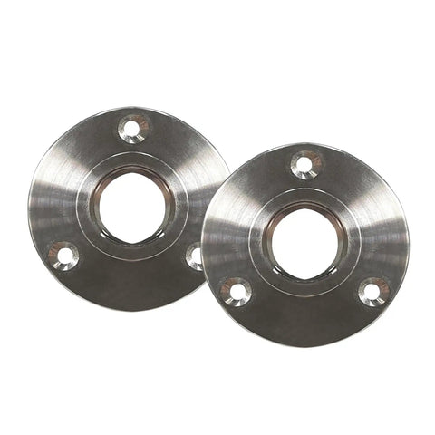 Stainless Steel Floor Flange 1/2 Inch, Set Of 2, 304 Pipe Fitting for Plumbing and Industrial Use, rust-resistant connectors.