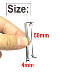 Close-up of a 4mm x 50mm dowel pin from the 52 Piece 4Mm By 50Mm Dowel Pins Set In 304 Stainless Steel Built For DIY Shelves And Bunk Beds.