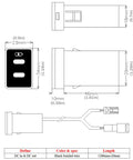 Dimensions and specifications of Heavy Duty Dual USB C Car Charger Built For Toyota Drivers To Keep Your Devices Juiced And Ready To Roll While Crushing Long Commutes With PD Super Fast Charging Power.