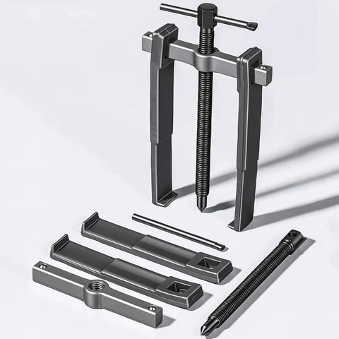 Heavy Duty No Nonsense Adjustable Bearing Separator Removal Tool For Auto Repair And Machinery Maintenance, Carbon Steel Two Jaw Gear Puller