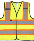 Hi Vis Safety Vest With Multi Pockets 5 Pack Reflective Gear For Work Construction Parking Warehouse Yellow Breathable Lightweight 360 Degree Coverage