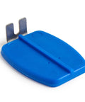 Blue plastic and metal Axle Inserter Guide for Pinewood Derby Cars, Easy and Precise Alignment For Straight Axles, Cut Friction