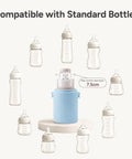 Mama Approved Portable Breast Milk Cooler With Two Bpa Free Feeding Bottles Keeps Little Ones Chilled On The Go No Sweat Travel Kit For Modern Working Parents with standard bottles.