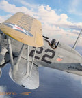 One Forty Eight Scale F4B Four US Marines Aircraft Model Kit Replica New In Box Grey No Glue Or Paint Included For Easy Build