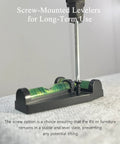 Screw-mounted 4 Pack Magnetic T Type RV Levelers With Bubble Level for Campers Travel Trailers and Motorhomes on surface