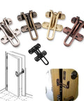 Heavy Duty Door Buckle Safety Chain Lock For Home And Hotel Doors Anti Theft Door Guard With Zinc Alloy Construction In Gold Finish