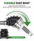 Flexible dust boot made of EPDM rubber for Heavy Duty Built Tough Front Left Driver Side Cv Axle Shaft Assembly.