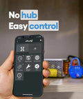 Smartphone displaying app interface for WiFi Smart Relay Switch 1 Channel UL Certified Up To 15A Remote Control For Home Automation