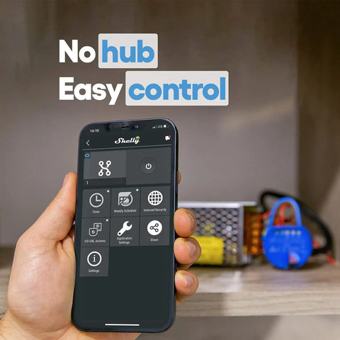Smartphone displaying app interface for WiFi Smart Relay Switch 1 Channel UL Certified Up To 15A Remote Control For Home Automation