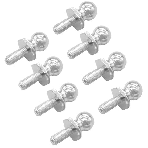 8 Pack M3 ball head screws stainless steel 15mm long 6mm ball head 8mm hex for Himoto Redcat 1 by 10 RC car buggy truck 94103 replacement