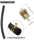 Easy Install Fuel Pump With Filter And Hose Kit for Kohler Kawasaki Honda GX Mowers Including Hose and Filter View