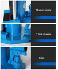 Close-up of Smooth Operator Manual Hydraulic Claw Jack components, showcasing thicker spring, thick chassis, and seal details.