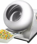 Kickass Commercial Sugar Coating Machine And Electric Candy Polisher Featuring Nine Variable Speeds Plus Integrated Dry Cycle For Heavy Duty Confectionery Work That Hits Different with stainless steel bowl and colorful candy