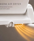 Warm air dryer feature of Slick Smart Bidet Toilet Seat With Heated Seat And Warm Water Spray Plus Air Dryer Remote Control.