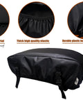 Eudora Waterproof Winch Cover Tailgate for 2500 to 6000 Lb Electric Truck Winches shown with waterproof material and clips.