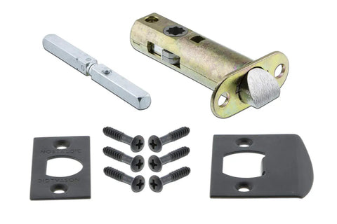 Latch and screws for Meadows Plate Waldorf Emerald Door Knob Set In Oil Rubbed Bronze, Old School Vintage Vibe, Passage Style