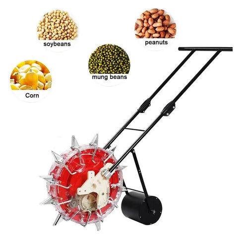 Hand Push Garden Seeder Planter For Precise Row Planting Of Corn Soybean Peanut And Cotton Eight Hole Manual Seeder