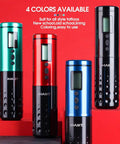 Cordless Tattoo Pen Kit With Rotary Cartridges Dual Batteries Custom Coreless Motor Power Supply High Precision Liner Shading Blend Pro Grade For Tattoo And SMP Smooth Run, 4 colors