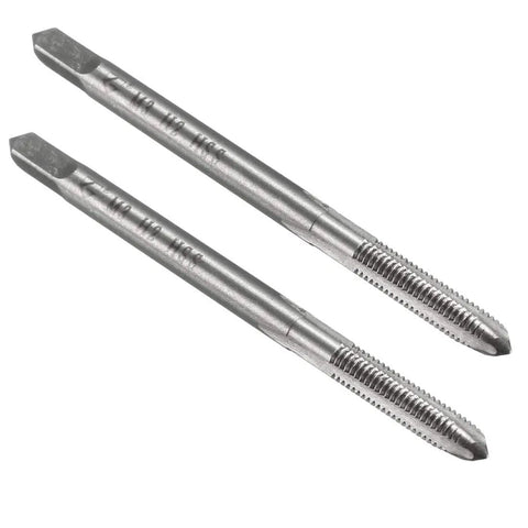 M3 X 0.5mm Metric Tap In High Speed Steel With 3 Straight Flutes For Screw Tapping And Threading, Ideal For Machinists, Replacing Damaged Threads, DIY Hobbyist Tool, Two Piece Set