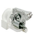 Heavy Duty Low Profile Metal Cord Tilter For 2 Inch Blinds, white resin body and metal connector detail.