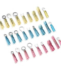 Massive 540 Piece Ring Heat Shrink Crimp Terminals Kit Features Insulated Butt Wire, Male Female Spade Terminal Connectors For Solid Electrical Cable Repairs And Professional Wiring Jobs Right Now, color-coded ring and spade terminals