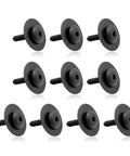 Heavy Duty Fender Liner Splash Shield Bolt Kit Quick Drop In Swap For Gm Chevy Camaro Colorado Cruze Equinox Impala And Cadillac Models Replaces 11548270, black screws with round heads