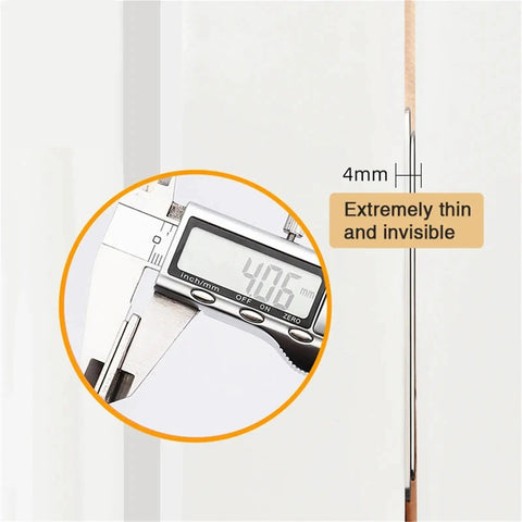 Digital caliper measuring Magnetic Cabinet Catches Set For Quick Snug Closures Invisible Door Latches, 4mm thickness