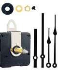 Quartz Long Shaft Clock Movement Kit For DIY Wall Clocks Easy Install, 31mm Shaft, 24.6mm Thread, Replacement Part with Hands