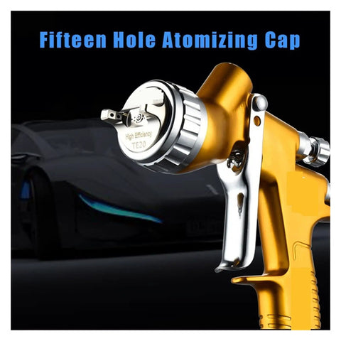 Hit The Road With This Lightweight Cordless Paint Sprayer Featuring A 1.3 Millimeter Nozzle And Ergonomic Handle For Slick Auto Touch Ups Quick Flush Design Works Perfect close-up of atomizing cap showcasing precision design.