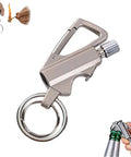 3 In 1 All Metal Keychain Lighter With Multitool Bottle Opener And Windproof Permanent Match Kerosene Style Infinite Lighter