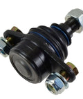 Premium 6 Piece Suspension Kit Featuring Front And Rear Lower Control Arms Plus Top Shelf Ball Joints For 2000 To 2006 Bmw X5 ball joint close-up with nuts and blue seal