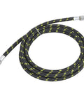 Tough As Nails Braided Air Hose Tube One Eighth Inch Diameter By Two Meters Long with male thread connectors.