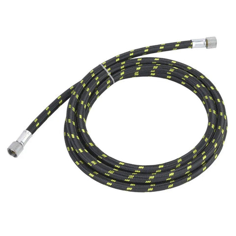 Tough As Nails Braided Air Hose Tube One Eighth Inch Diameter By Two Meters Long with male thread connectors.