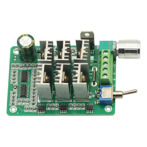Three Phase Sensorless Brushless Motor Speed Controller for 5-36V with heatsinks and potentiometer for DC fans and RC projects