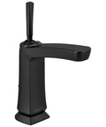 Vesna Single Hole Bathroom Faucet With Single Handle Chrome Finish Fits 1 Hole Or 3 Hole Sinks With Deck Plate Includes Matte Black Pop Up Drain Assembly And Worry Free Drain Catch