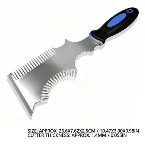 The Smooth Operator All In One Paint Brush And Roller Cleaning Tool With A Heavy Duty Paint Can Opener and scraper, 26.6 cm.