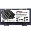 Handy 160 Piece Heat Shrink Tubing Kit With Seven Sizes From Five Sixty Fourths To Nine Sixteenths Inch Two To One Shrink Ratio Polyolefin Sleeving